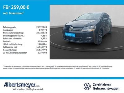 Gebraucht VW Sharan United 150 PS (110 kW) 2021 Schwarz Van / Kleinbus