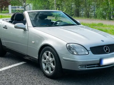 Usata Mercedes SLK200 136 CV (100 kW) 1999 Grigio Cabrio