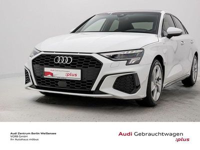 Gebraucht Audi A3 S-Line 116 PS (85 kW) 2023 Gletscherweiß metallic Limousine