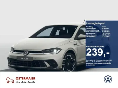 Neu VW Polo R-line 116 PS (85 kW) 2025 Ascotgrau / schwarz Kleinwagen