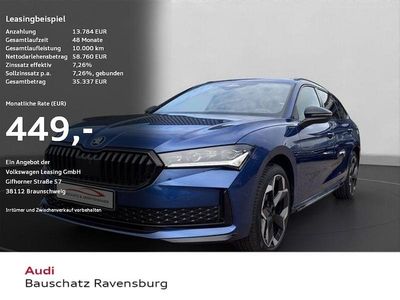 Blau Neu 2025 Skoda Superb SportLine Kombi | 58.760 € (Teuer)