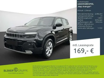 Usata Jeep Avenger Altitude 101 CV (74 kW) 2025 Nero SUV