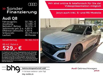 Gebraucht Audi Q8 e-tron S-Line 300 kW (408 PS) 2023 Weiß SUV