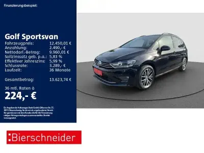 Gebraucht VW Golf Sportsvan Allstar 125 PS (91 kW) 2016 Schwarz Van / Kleinbus