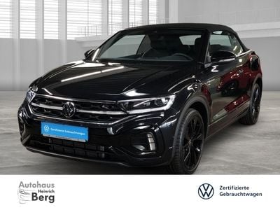 Gebraucht VW T-Roc Cabriolet R-line 150 PS (110 kW) 2023 Schwarz Cabrio