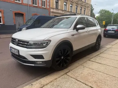 Gebraucht VW Tiguan Allspace Highline 200 PS (147 kW) 2021 Weiß SUV