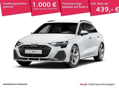 Gebraucht Audi A3 S-Line 150 PS (110 kW) 2024 Gletscherweiß metallic Limousine