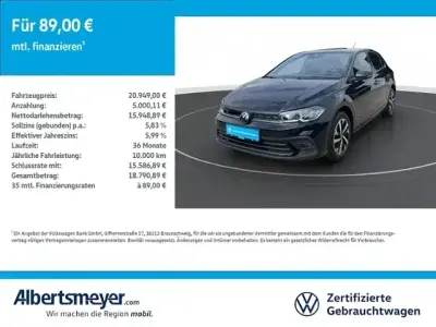 Gebraucht VW Polo Goal 95 PS (69 kW) 2025 Schwarz Kleinwagen