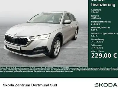 Gebraucht Skoda Octavia Scout 4x4 150 PS (110 kW) 2022 Brillantsilber metallic Kombi