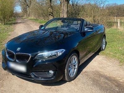 Second-hand BMW 218 Sport Line 136 CP (100 kW) 2016 Negru Cabrio