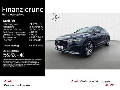 Gebraucht Audi Q8 S-Line 286 PS (210 kW) 2023 Waitomoblau metallic SUV