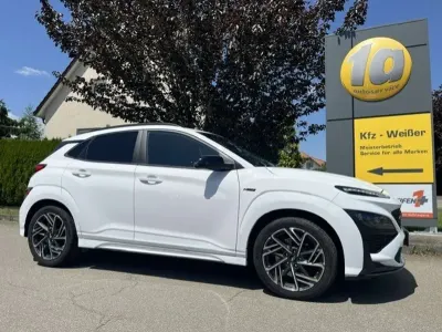 Gebraucht Hyundai Kona N Line 199 PS (146 kW) 2021 Atlas weiss SUV