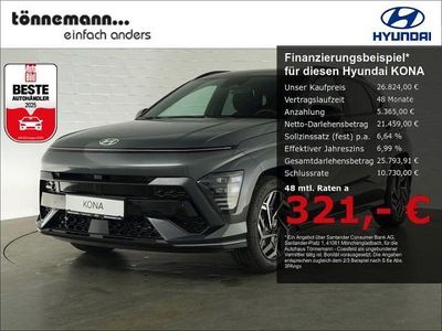 Usata Hyundai Kona N Line 137 CV (100 kW) 2025 Grigio SUV
