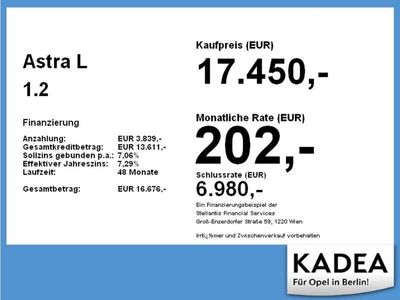 gebraucht Opel Astra 1.2 LED,PDC,180°Kamera,KlimaA,SpurAss.