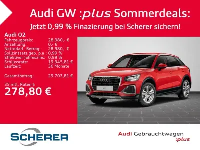 Gebraucht Audi Q2 Advanced Plus 150 PS (110 kW) 2025 Progressivrot metallic (metallic) SUV