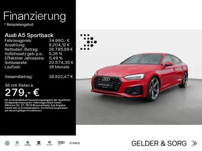 Gebraucht Audi A5 Sportback S-Line 286 PS (210 kW) 2022 Rot Kleinwagen