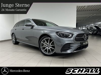 gebraucht Mercedes E400 4M T AMG+AHK+DISTR+PANO+LED+360°+19"AMG