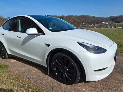 Gebraucht Tesla Model Y Performance 320 kW (436 PS) 2022 Weiß SUV