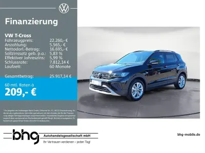 Gebraucht VW T-Cross Life 116 PS (85 kW) 2025 Schwarz SUV
