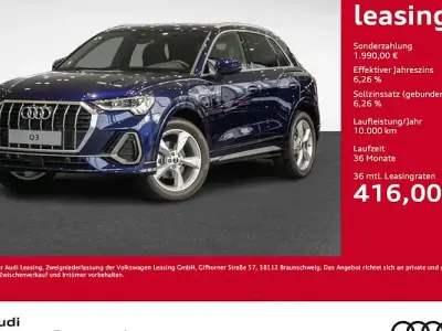 Brugt Audi Q3 S-Line 150 HK (110 kW) 2024 Blå SUV