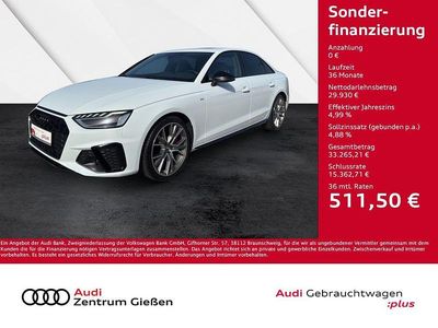 Gebraucht Audi A4 Competition 204 PS (150 kW) 2022 Gletscherweiß metallic (metallic) Limousine