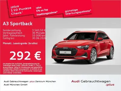 Używany Audi A3 Advanced 204 KM (150 kW) 2024 Czerwony Sedan/Limuzyna