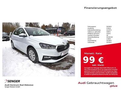 Gebraucht Skoda Fabia Selection 116 PS (85 kW) 2024 Moonweiß perleffekt Kleinwagen