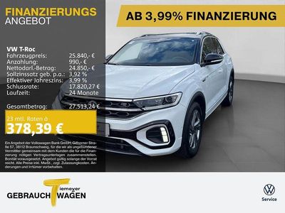 Gebraucht VW T-Roc R-line 150 PS (110 kW) 2023 Weiß SUV