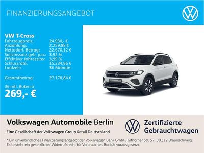 Usata VW T-Cross Goal 116 CV (85 kW) 2025 Bianco SUV