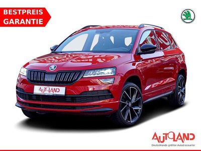 Rot Gebraucht 2021 Skoda Karoq SportLine SUV | 26.950 € (Etwas zu teuer)