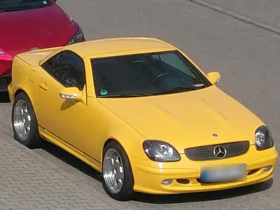 Gebraucht Mercedes SLK320 218 PS (160 kW) 2001 Gelb Cabrio