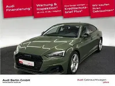Gebraucht Audi A5 Sportback Advanced Plus 165 PS (121 kW) 2022 Grün (distriktgrün metallic) Kleinwagen
