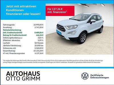 Gebraucht Ford Ecosport Titanium 125 PS (91 kW) 2019 Frost weiß SUV
