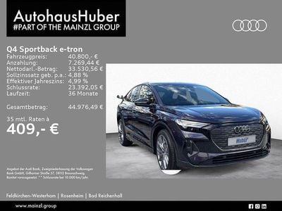 Gebraucht Audi Q4 Sportback e-tron S-Line 195 kW (266 PS) 2023 Auroraviolett metallic SUV