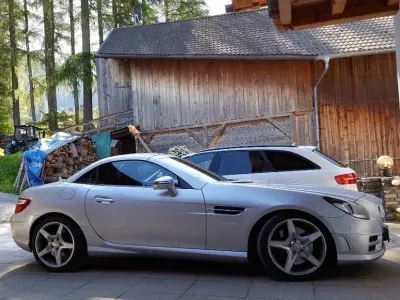 Brugt Mercedes SLK200 AMG 184 HK (135 kW) 2011 Sølv Cabriolet