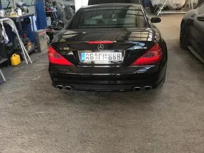 Gebraucht Mercedes SL350 Edition 245 PS (180 kW) 2005 Schwarz Cabrio