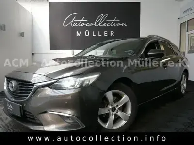 Gebraucht Mazda 6 Exclusive-Line 280 PS (205 kW) 2015 Obsidiangrau metallic (metallic) Kombi