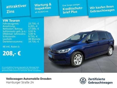 Gebraucht VW Touran Comfortline 150 PS (110 kW) 2021 Blau Van / Kleinbus