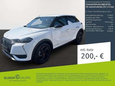 Gebraucht DS Automobiles DS3 Crossback E-Tense Performance Line Plus 100 kW (136 PS) 2023 Polar weiß SUV