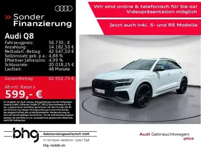 Gebraucht Audi Q8 Ambiente 286 PS (210 kW) 2021 Gletscherweiß metallic SUV