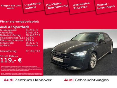 Gebraucht Audi A3 S-Line 150 PS (110 kW) 2024 Mythosschwarz metallic Limousine