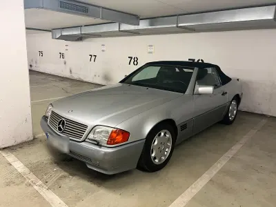 Gebraucht Mercedes SL500 326 PS (239 kW) 1991 Silber Cabrio