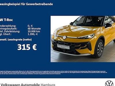 Gelb Neu 2026 VW T-Roc Style SUV | 42.290 € (Guter Preis)