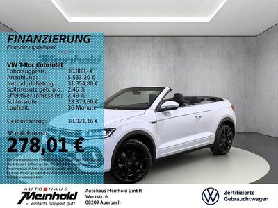 Gebraucht VW T-Roc Cabriolet R-line 150 PS (110 kW) 2024 Pure white/schwarz Cabrio