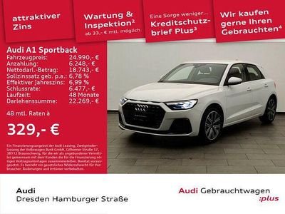 Gebraucht Audi A1 Sportback Advanced Plus 95 PS (69 kW) 2024 Gletscherweiß metallic Kleinwagen