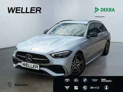 Gebraucht Mercedes C200 AMG line 224 PS (164 kW) 2022 Hightech silber Kombi