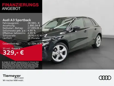 Brugt Audi A3 Sport 204 HK (150 kW) 2024 Sort Sedan