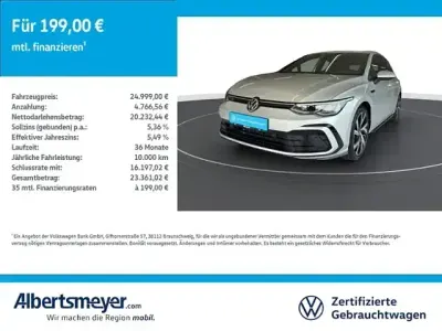 Gebraucht VW Golf VIII R-line 131 PS (96 kW) 2024 Silber Limousine
