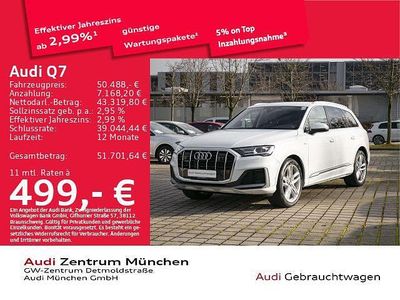 Gebraucht Audi Q7 S-Line 381 PS (280 kW) 2022 Gletscherweiß metallic SUV