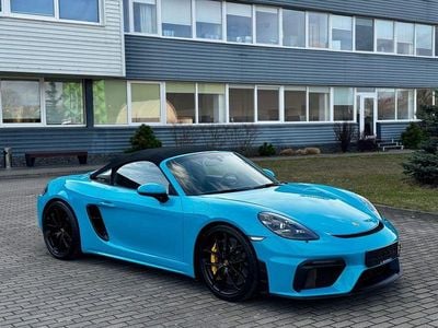 Second-hand Porsche Boxster Spyder 420 CP (308 kW) 2020 Albastru Cabrio